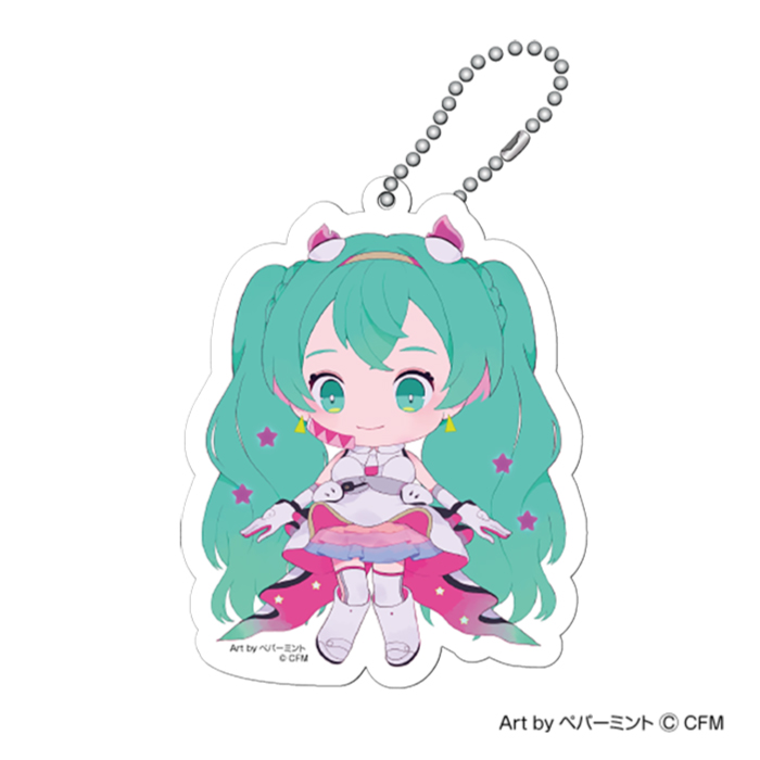 予約受付終了 二次受注分 初音ミク Galaxy Live 21 受注限定 アクリルキーホルダー ペパーミントver 初音ミク 単品 初音ミク Galaxy Live 21 キャラメガ