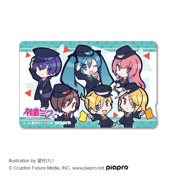 プチステーション Icカードステッカー 初音ミク キャラメガ